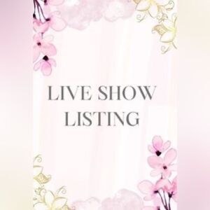 LIVE SHOW! Like listing to be notified! Live Show Listing Poster